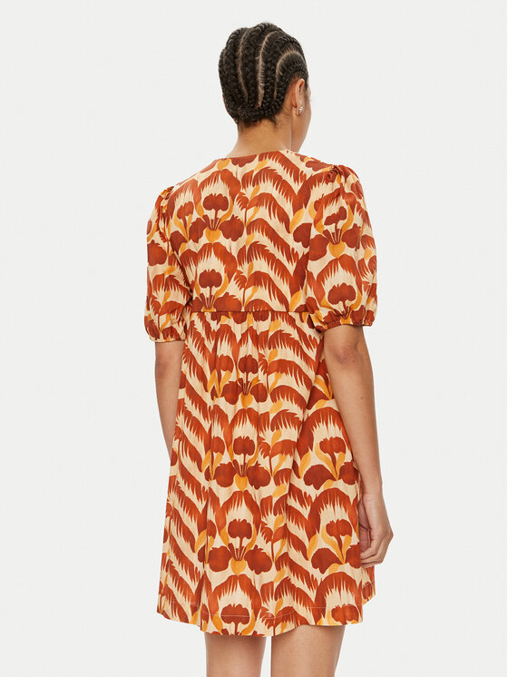 ViCOLO ViCOLO Rochie de vară TB2447 Portocaliu Regular Fit