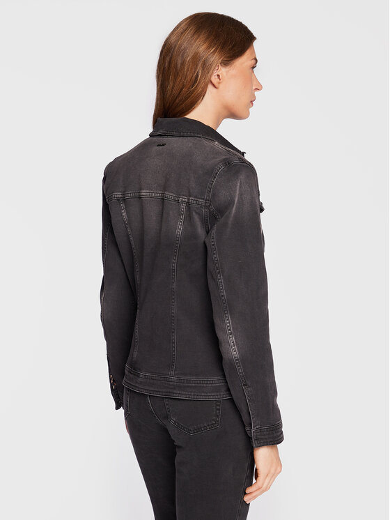Liu Jo Liu Jo Kurtka jeansowa UF2069 D4391 Czarny Regular Fit