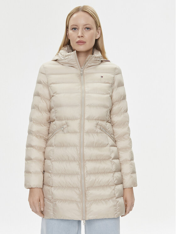 Tommy Hilfiger Tommy Hilfiger Giubbotto invernale Global Stripe WW0WW39221 Écru Regular Fit