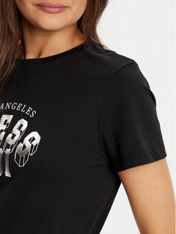 Guess Guess Tricou V5RI06 I3Z14 Negru Regular Fit