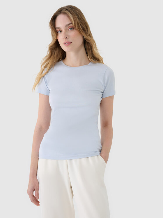 4F 4F T-shirt COMMON GROUND Azzurro chiaro Slim Fit