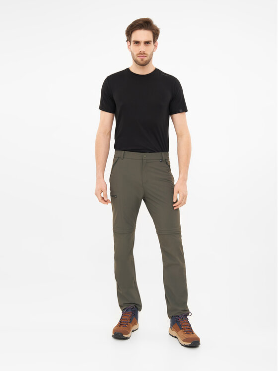 Viking Viking Spodnie materiałowe Rocklyn 2in1 Man Khaki Regular Fit