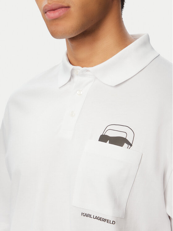 KARL LAGERFELD KARL LAGERFELD Polokošile 745127 561225 Bílá Regular Fit