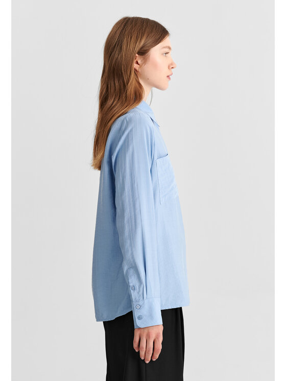 TATUUM TATUUM Koszula BLUE Niebieski Loose Fit
