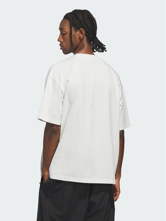 adidas adidas Koszulka techniczna Anthony Edwards Archive Biały Loose Fit