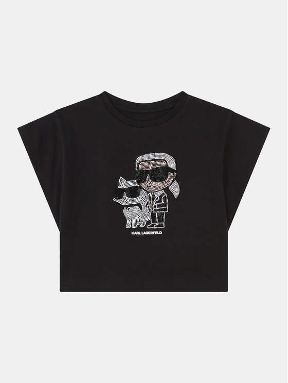 Karl Lagerfeld Kids Bluza Z30113 D Črna Regular Fit