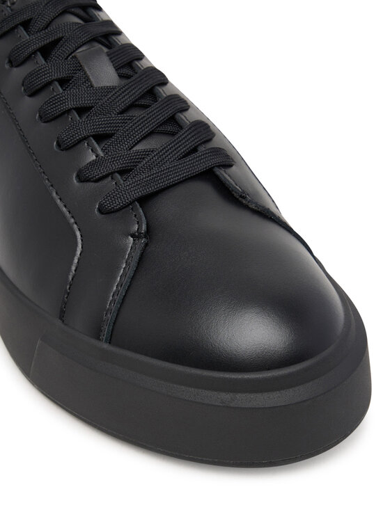 Calvin Klein Calvin Klein Laisvalaikio batai Basket Cupsole Laceup Lth Ml YM0YM01460 Juoda