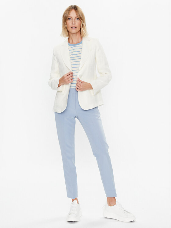 Weekend Max Mara Weekend Max Mara Marynarka Nalut 2350410431 Écru Regular Fit