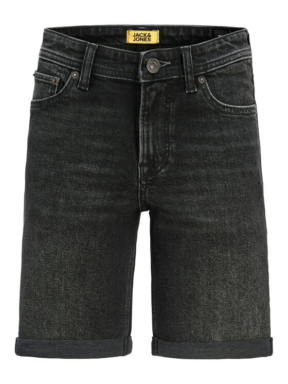 Jack&Jones Junior Jack&Jones Junior Jeans kratke hlače Rick 12269799 Črna Regular Fit