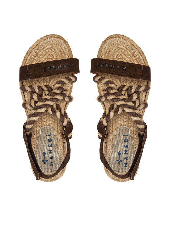 Manebi Manebi Espadrile Sandals P 7.8 Y0 Rjava