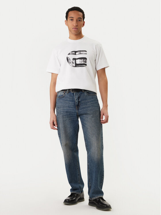 G-Star Raw G-Star Raw Tričko G Icon Graphic D28823-E385 Biela Regular Fit