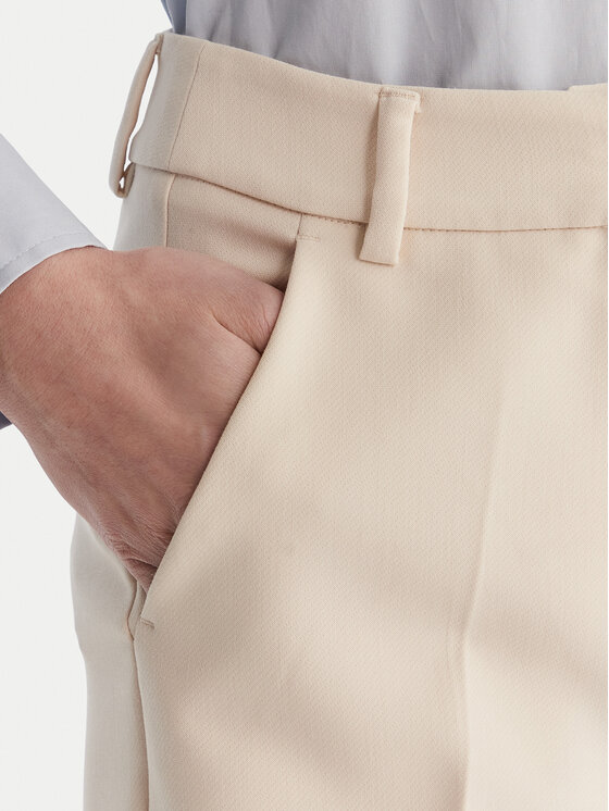 Weekend Max Mara Weekend Max Mara Spodnie materiałowe Rana 2615131021 Écru Slim Fit