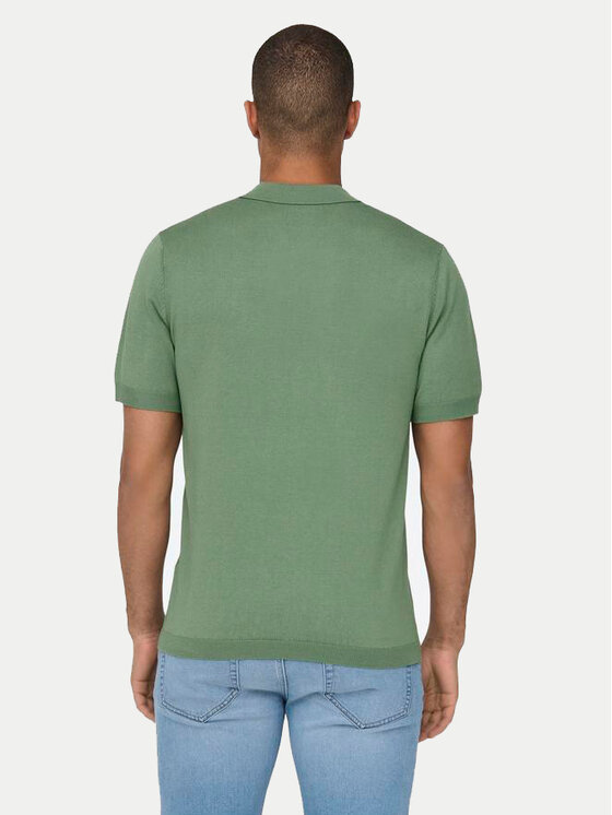 Only & Sons Only & Sons Polo Wyler 22022219 Verde Regular Fit
