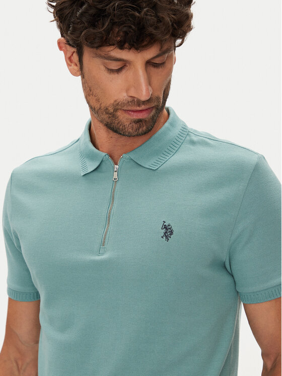 U.S. Polo Assn. U.S. Polo Assn. Polokošeľa MUP3335 Zelená Regular Fit