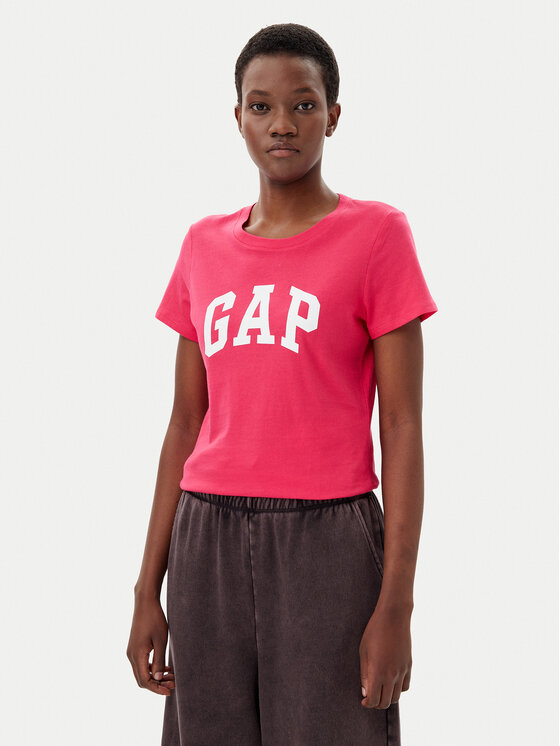 Gap Gap T-Shirt 729555-08 Różowy Regular Fit