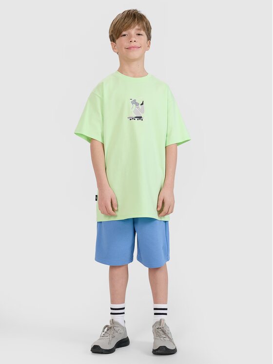 4F 4F T-shirt 4FJRSS25TTSHM2641-45S Verde Oversize