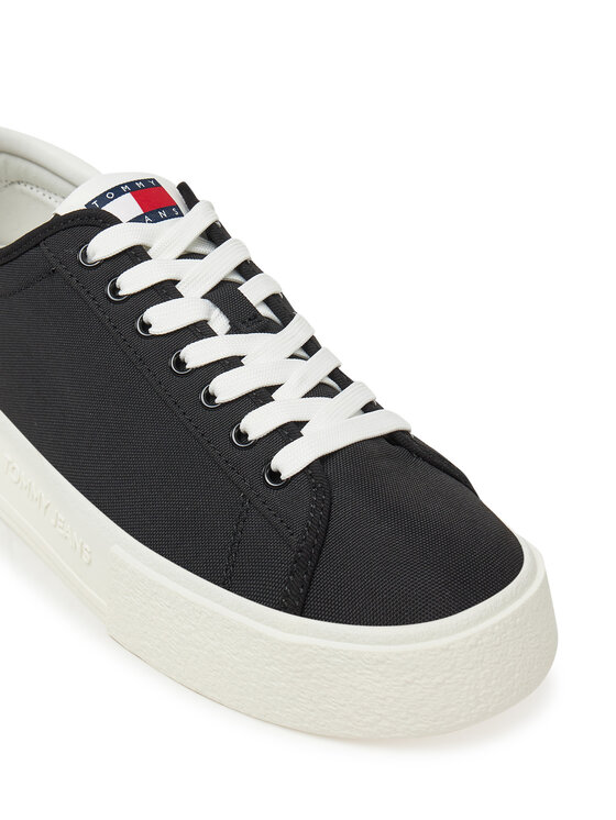 Tommy Jeans Tommy Jeans Sneakersy Tjw Flatform Canvas Sneaker EN0EN02792 Černá