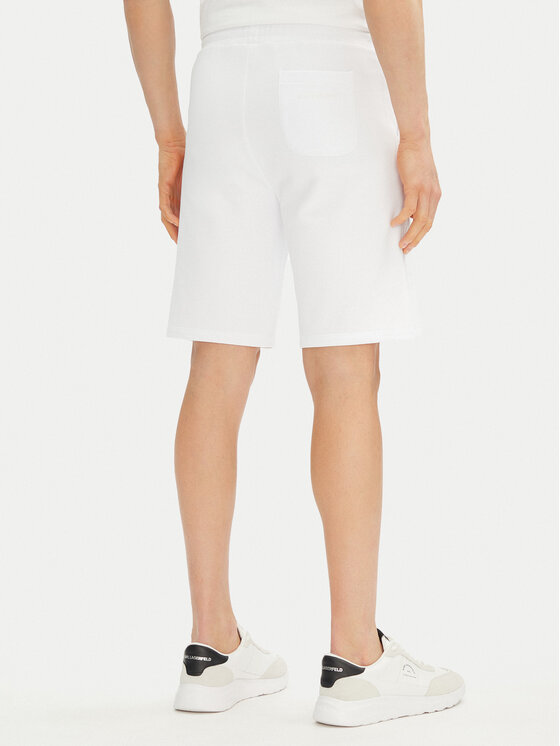KARL LAGERFELD KARL LAGERFELD Sportovní kraťasy 705014 552900 Bílá Regular Fit
