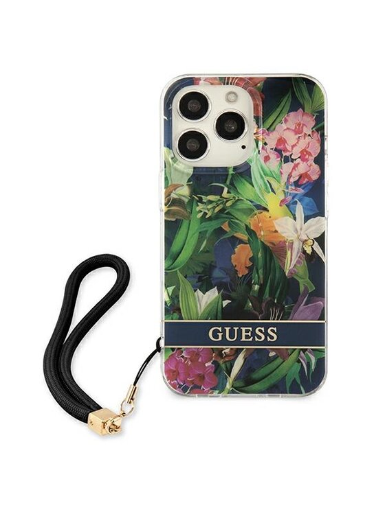 Guess Guess Etui na telefon Flower Cord Niebieski