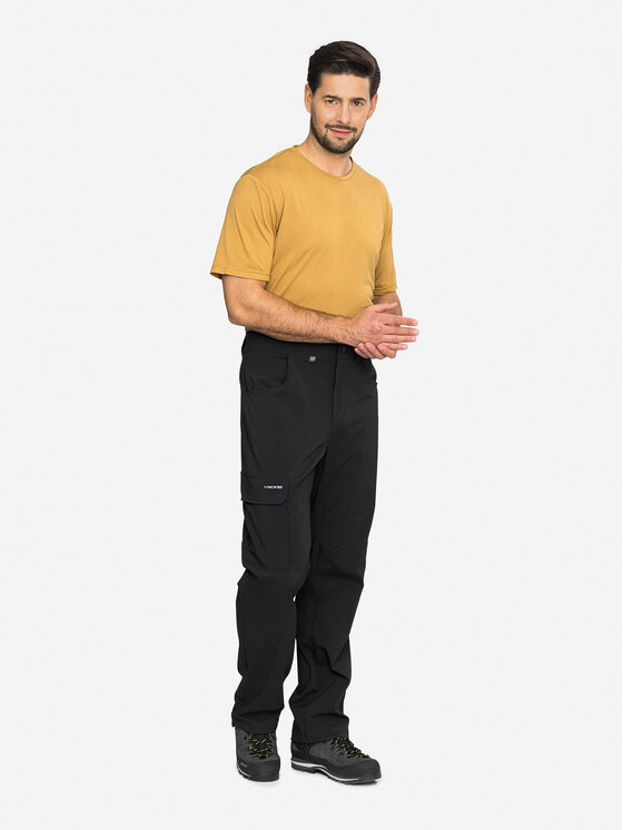 Viking Viking Spodnie materiałowe Hanzo Czarny Regular Fit