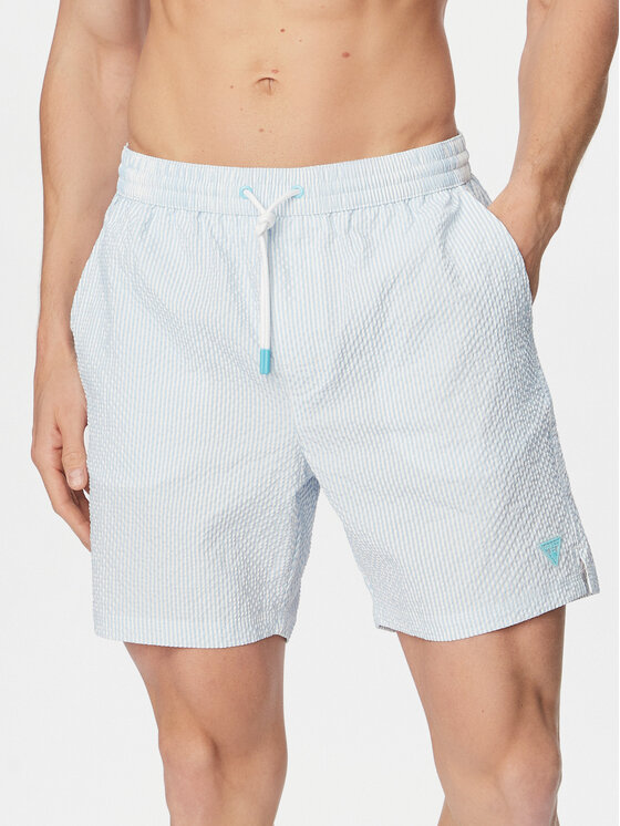 Guess Guess Plavecké šortky F6GT11 WN342 Světle modrá Regular Fit