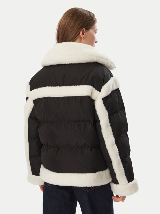 KARL LAGERFELD KARL LAGERFELD Winterjacke B4W15004 Schwarz Regular Fit