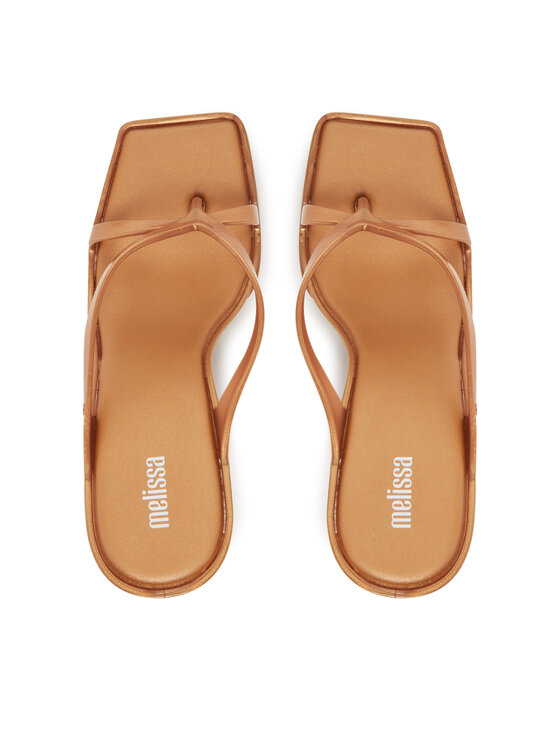 Melissa Melissa Šlepetės per pirštą Melissa Glass Heel Ad 35801 Auksinė