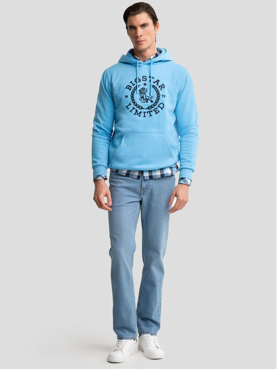 BIG STAR BIG STAR Koszula WERMIN_401_140 Niebieski Classic Fit