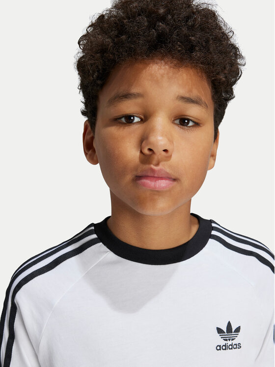adidas adidas Tričko 3-Stripes JE0515 Biela Regular Fit