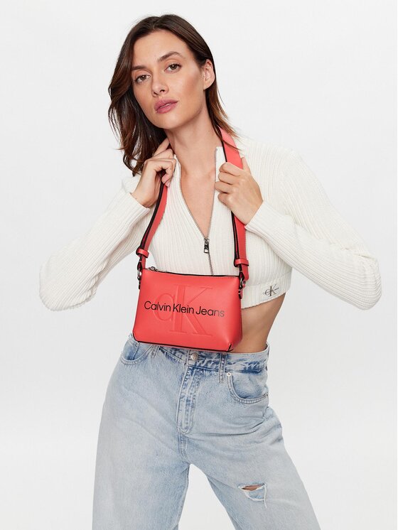 Calvin Klein Jeans Calvin Klein Jeans Soma Sculpted Camera Pouch2I Mono K60K610681 Koraļļu