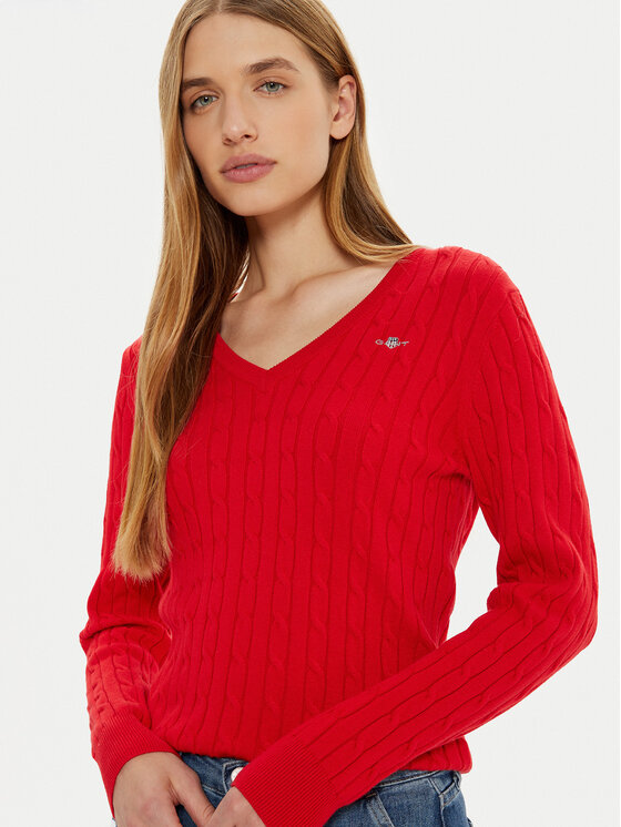 Gant Gant Džemper 4800101 Crvena Slim Fit
