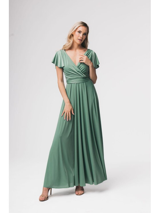 Aurora Aurora Sukienka elegancka Abelia pistacja Zielony Feminine Fit
