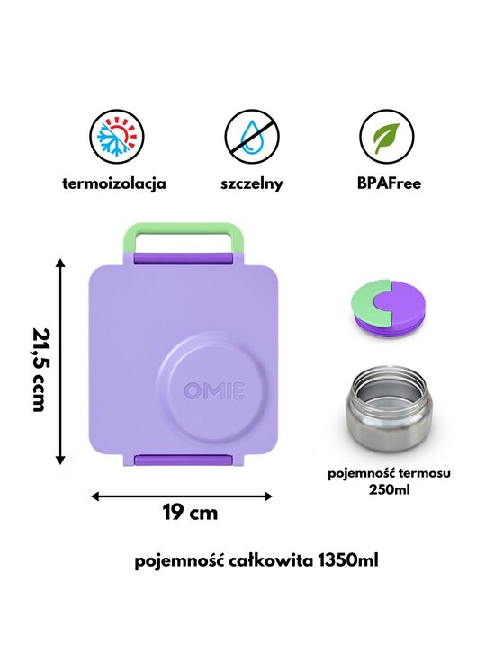 Omie Omie Lunchbox OmieBox Fioletowy