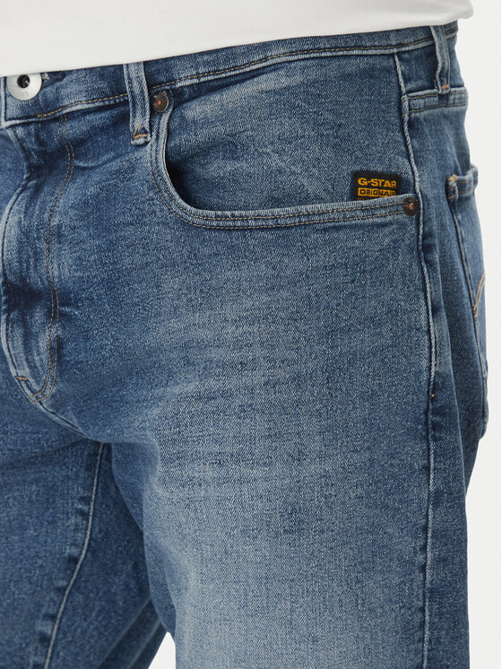 G-Star Raw G-Star Raw Džínové šortky 3301 D10481 D634 H096 Modrá Slim Fit