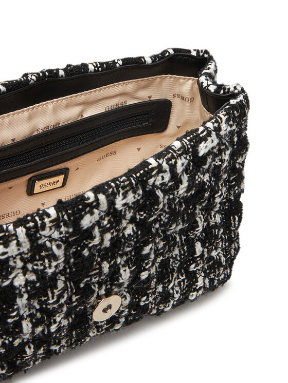 Guess Guess Дамска чанта Everlee HWTB86 79210 Черен