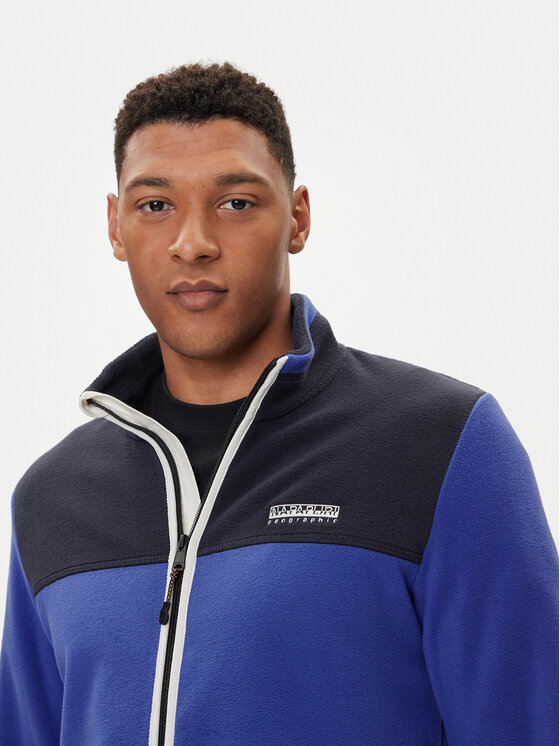 Napapijri Napapijri Fleecejacke T-Dergana NP0A88V1 Blau Regular Fit