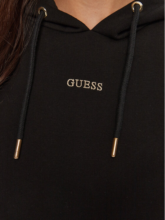 Guess Guess Μπλούζα V4BQ22 KCHX0 Μαύρο Regular Fit