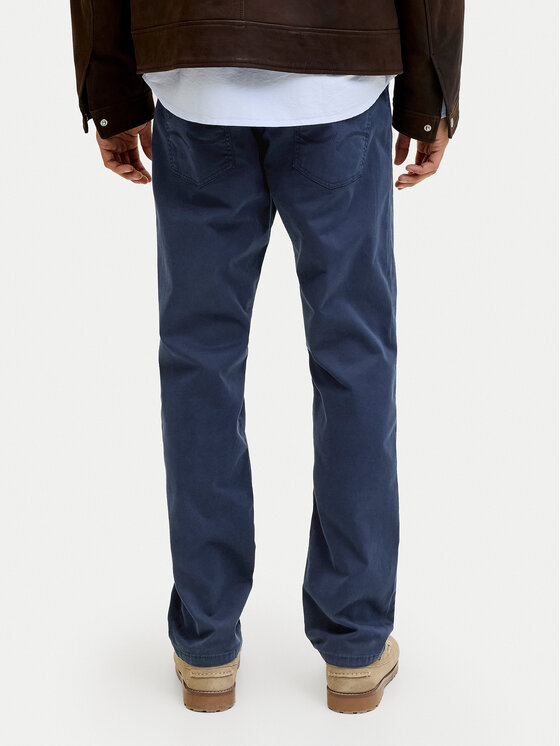 Jack & Jones Jack & Jones Pantaloni din material Clark Finn 12293328 Bleumarin Regular Fit