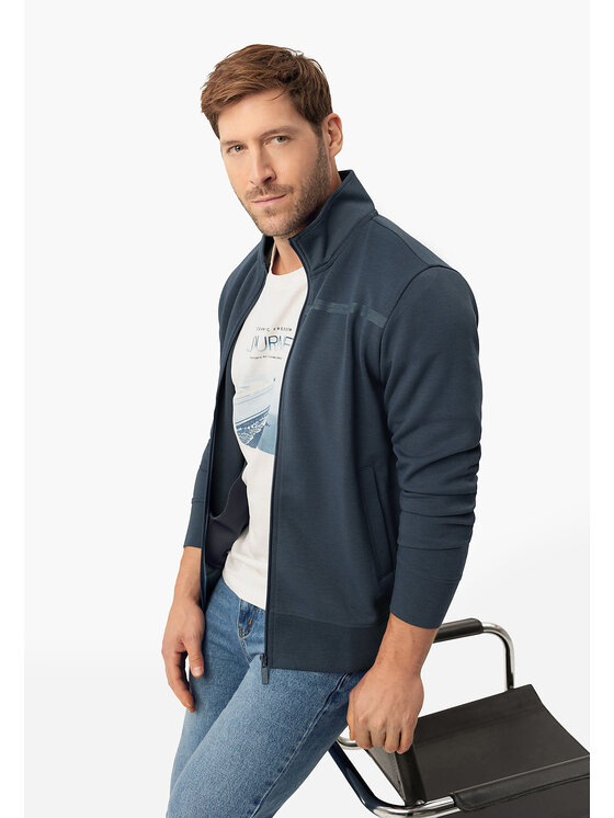 Volcano Volcano Bluza B-LUNOS Granatowy Regular Fit