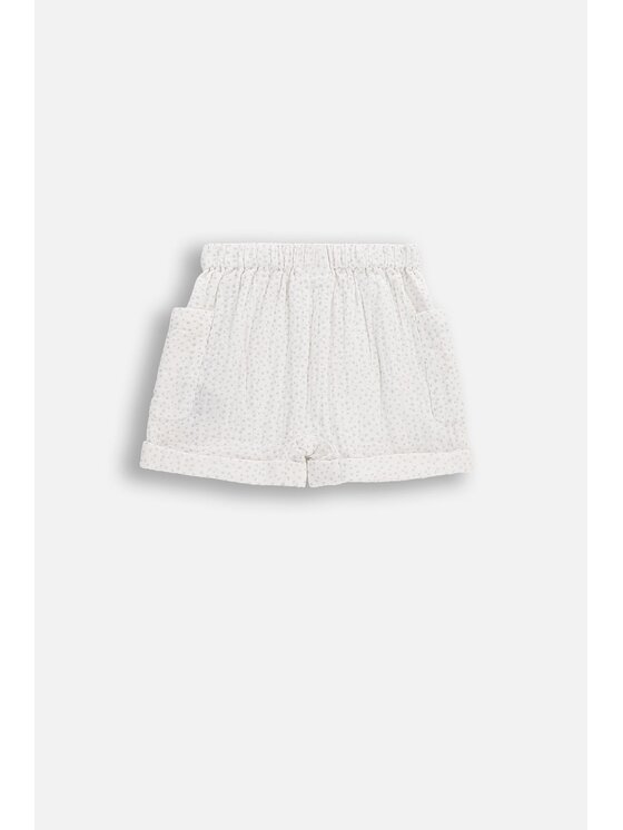 Coccodrillo Coccodrillo Šortky z materiálu WC6119502SUN-003 Krémová Regular Fit