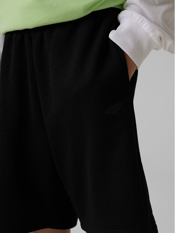 4F 4F Szorty sportowe WAVE RIDERS CLUB Czarny Loose Fit