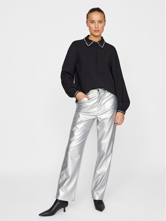 Vila Vila Särk Dogma 14101545 Must Regular Fit
