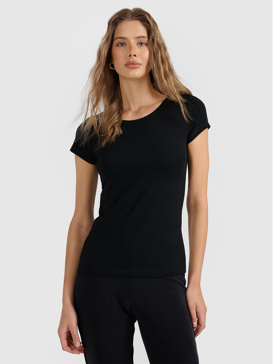 4F 4F T-shirt NOS Nero Regular Fit