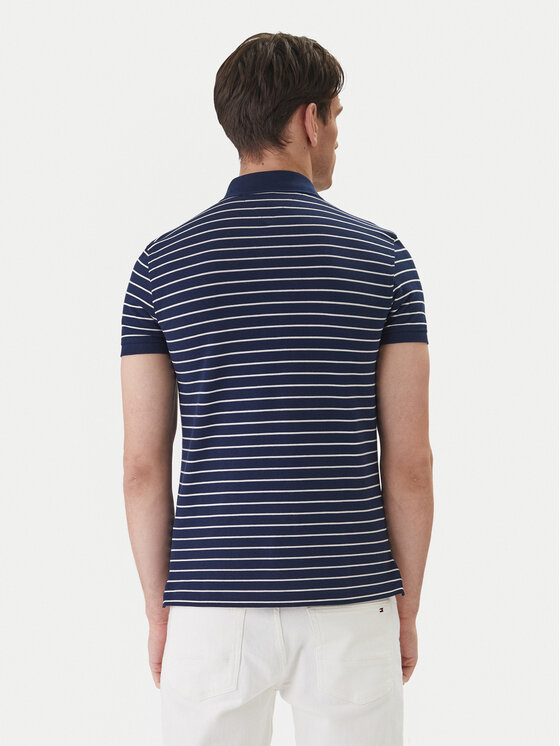 Tommy Hilfiger Tommy Hilfiger Poloshirt 1985 MW0MW17771 Dunkelblau Slim Fit