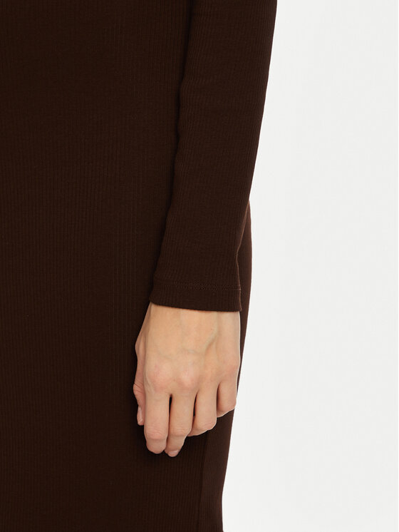 Brave Soul Brave Soul Vsakodnevna obleka LDRJ-624HOLLY Rjava Regular Fit