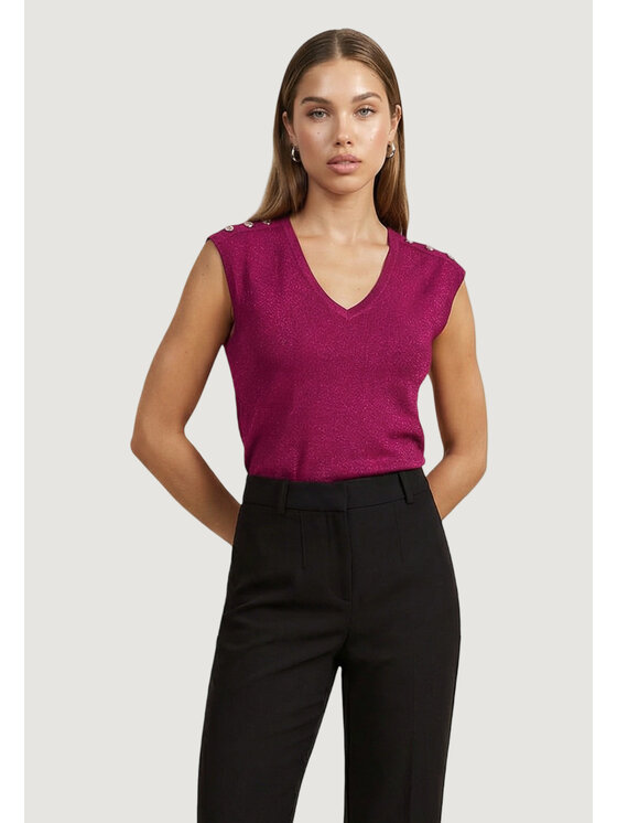 Morgan De Toi Morgan De Toi T-shirt 261-DIVALI Viola Egg Fit