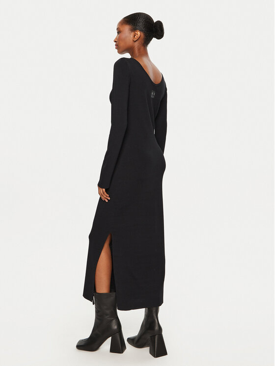 Armani Exchange Armani Exchange Pletena obleka XW000049 AF10352 UC001 Črna Slim Fit