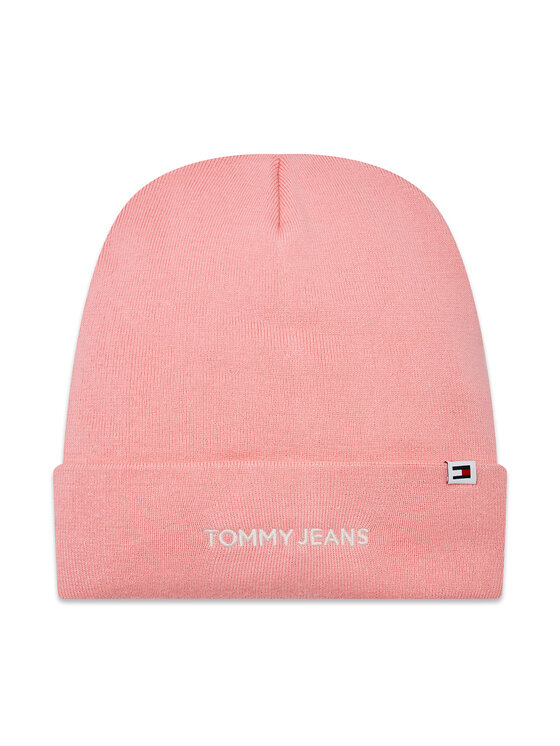 Căciulă Tommy Jeans Tjw Linear Logo Beanie AW0AW15843 Roz