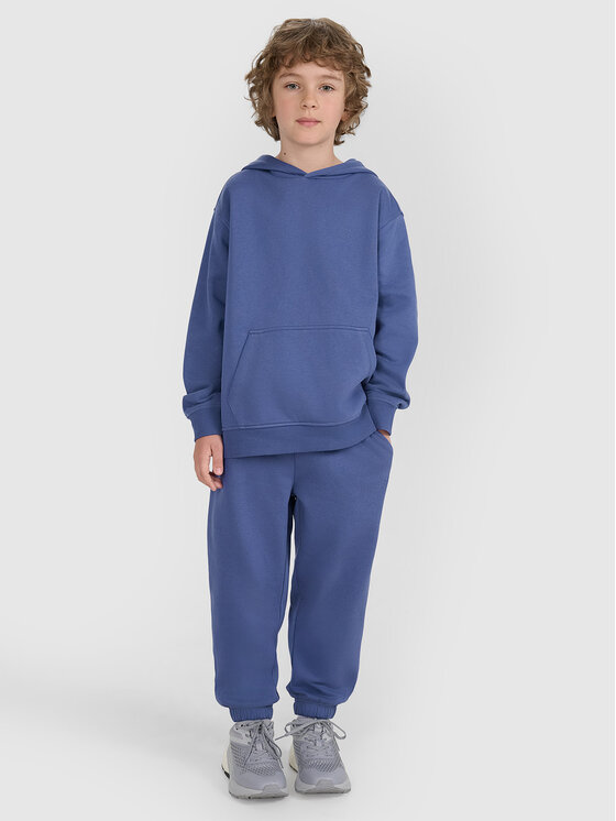 4F 4F Bluza BASIC+ Niebieski Oversize