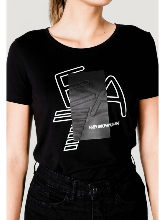 EA7 Emporio Armani EA7 Emporio Armani T-Shirt 7W000187 AF10373 Czarny Casual Fit